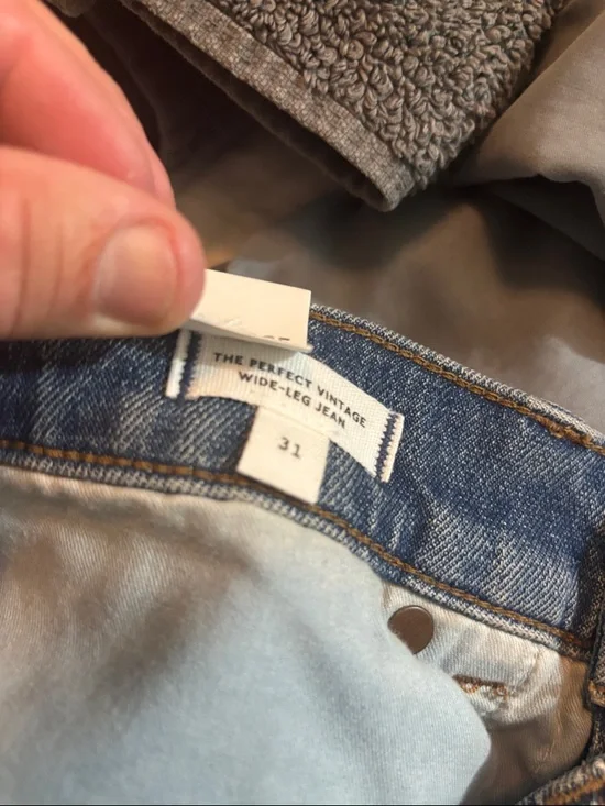 Madewell Perfect Vintage Wide-Leg Blue Jeans NWT - Picture 10 of 10